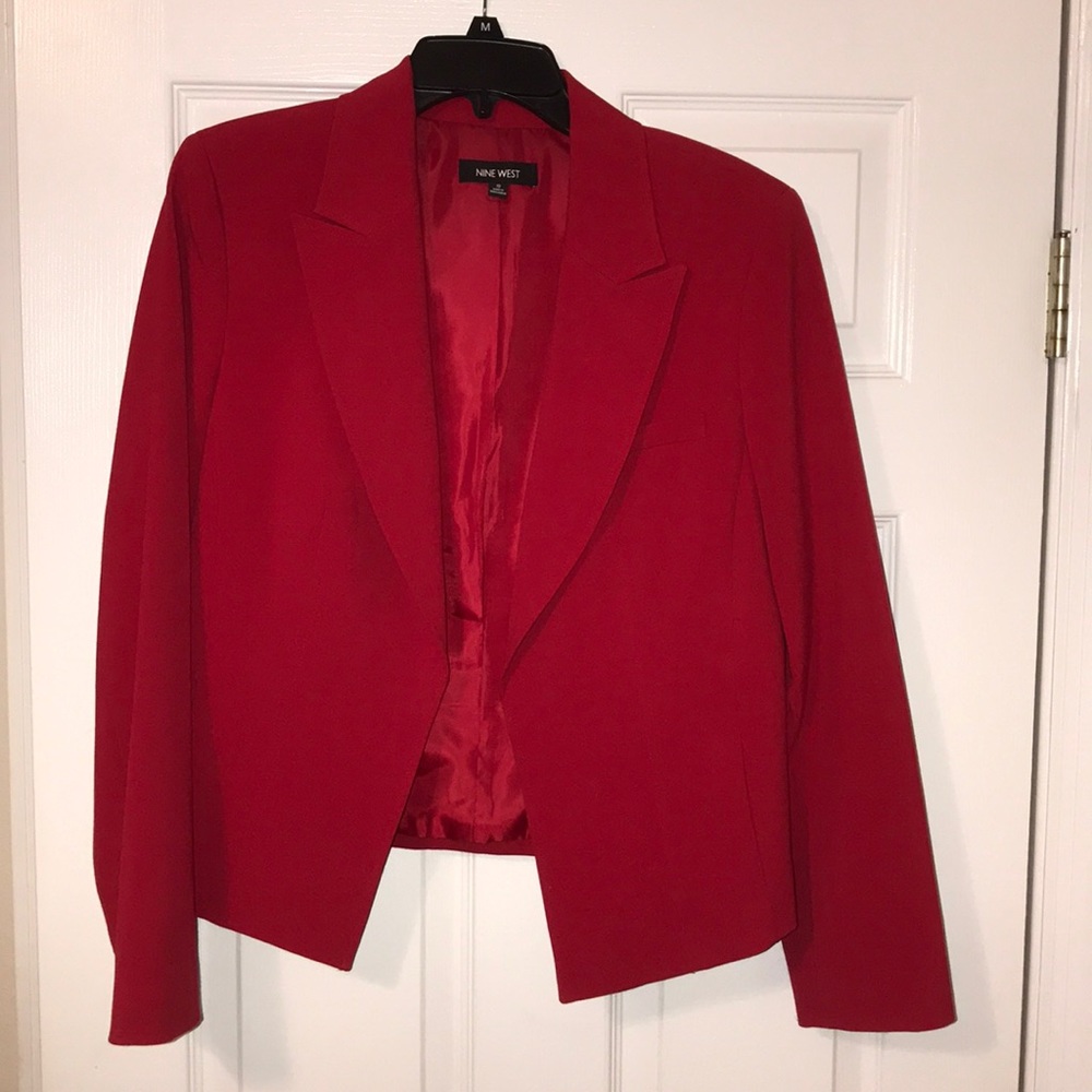 Nine West Red Blazer size 10